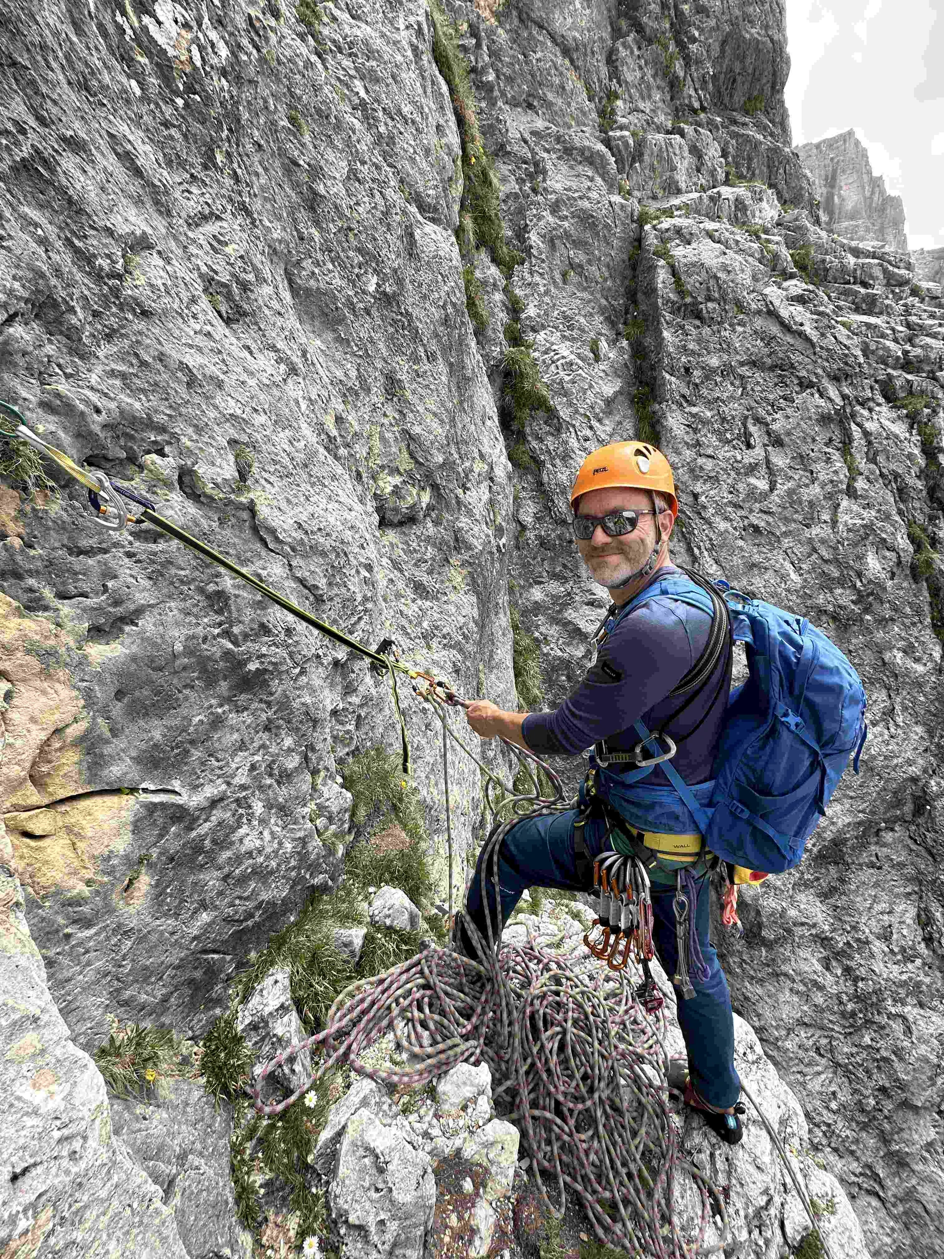 Klettern Sellapass - kleine Micheluzzi | © DAV Illertissen