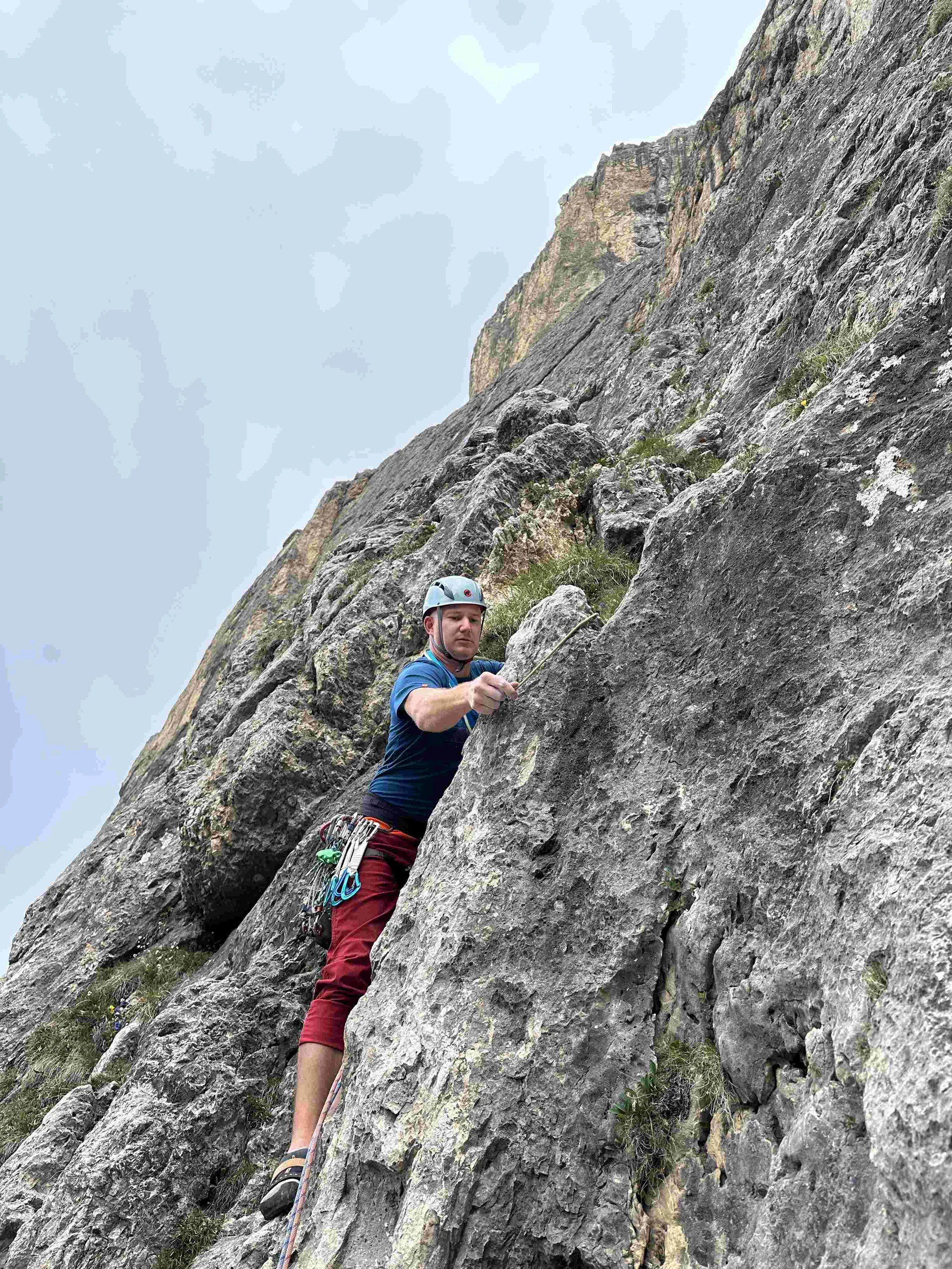 Klettern Sellapass - kleine Micheluzzi | © DAV Illertissen