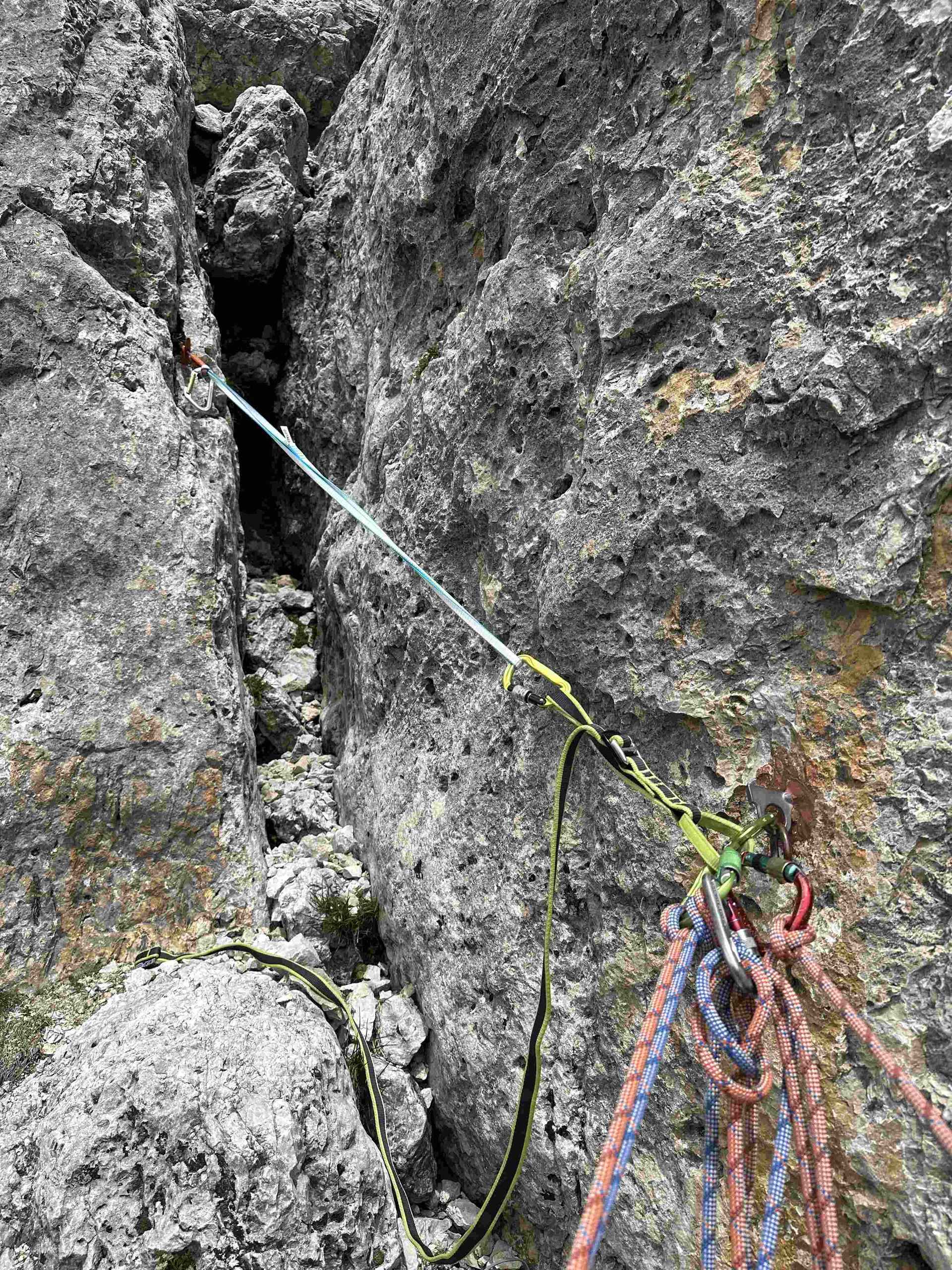 Klettern Sellapass - kleine Micheluzzi | © DAV Illertissen