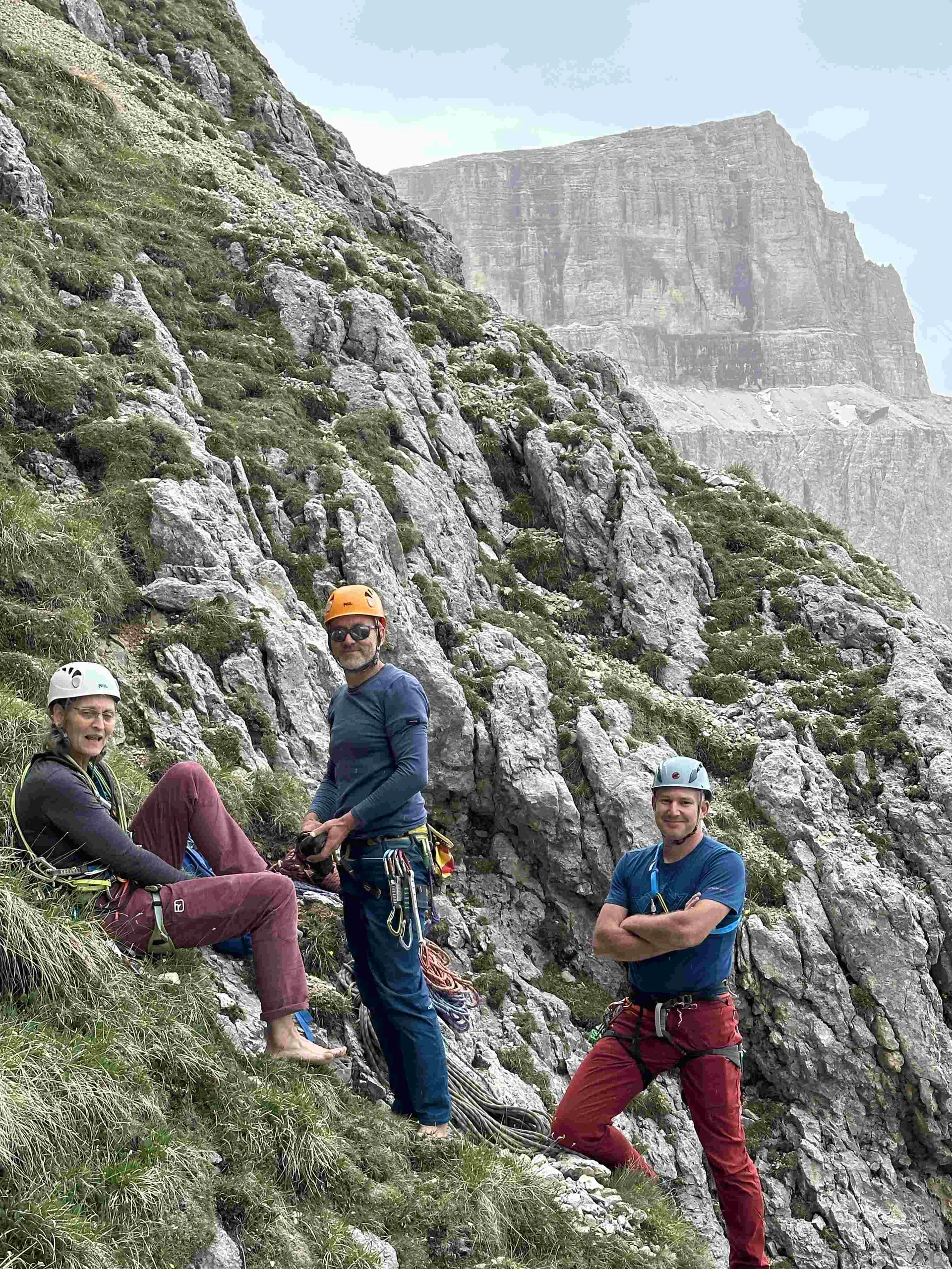 Klettern Sellapass - kleine Micheluzzi | © DAV Illertissen