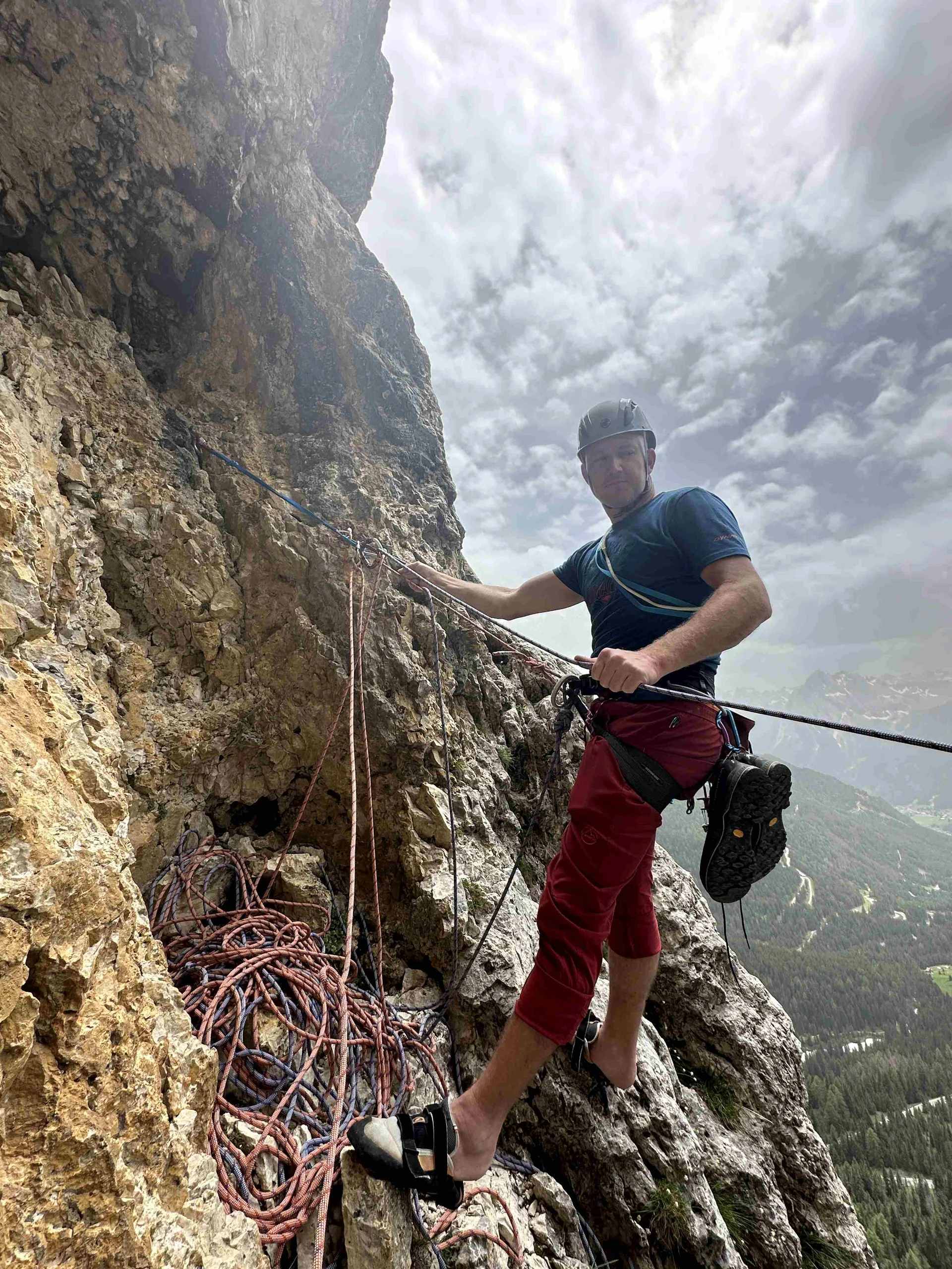Klettern Sellapass - kleine Micheluzzi | © DAV Illertissen