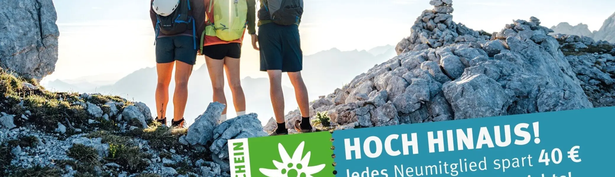 Gutscheinaktion: jetzt DAV-Mitglied werden | © DAV / Foto: Julian Rohn